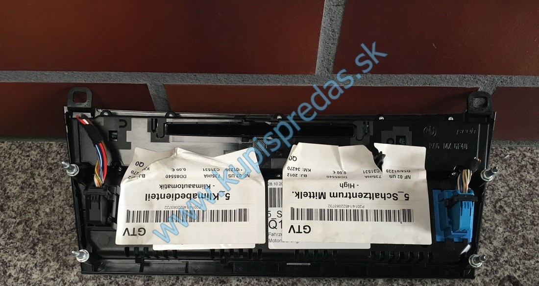 Ovládací modul klímy a rádia BMW 7 F01 F02 F04